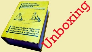 PN Khanna Civil Engineering Handbook Un boxing TA0068 [upl. by Kulseth]