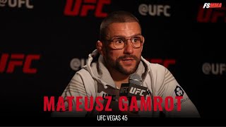 Mateusz Gamrot UFC Vegas 45 postfight interview [upl. by Ainoek]