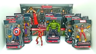 Avengers Marvel Legends Age of Ultron Build a Figure for THANOS Complete Set with Exclusive 4 pack [upl. by Dulciana]