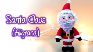 Santa Claus de filigrana Quilling Santa Claus [upl. by Geralda]