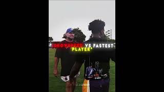 iShowSpeed Race Rugby Teams Fastest Player🤯🔥 [upl. by Yelsehc]