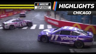 Alex Bowman spins in Turn 11 after contact with Denny Hamlin [upl. by Ynahpets259]