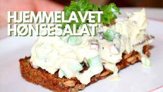 Cremet hønsesalat  kyllingesalat m asparges bladselleri amp sprød bacon  Opskrift  195 [upl. by Amikat358]