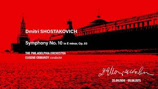 Shostakovich  Symphony No 10 Philadelphia Ormandy [upl. by Ellesij]