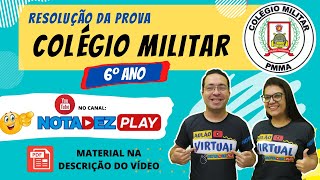 Resolução da Prova do Colégio Militar  6º ano [upl. by Ynahpets]