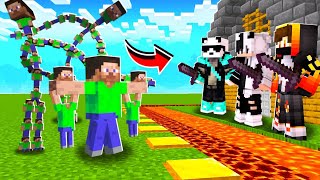 Mutant Steve Family 😱 vs The Most Secure Minecraft Village [upl. by Zak332]