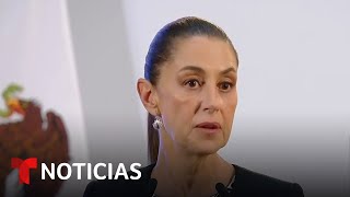 La Presidenta de México responde a amenazas de Trump  Noticias Telemundo [upl. by Noraha]