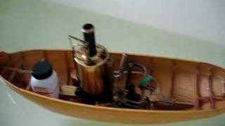 Model steamboat  model de remorcher cu abur  Test 2 [upl. by Encratia522]