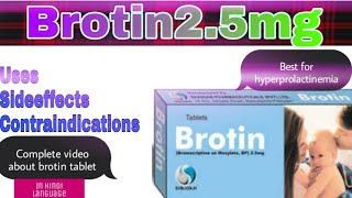 Brotin25mg usessideeffects amp contraindications in HindiUrdu [upl. by Naitsabes]