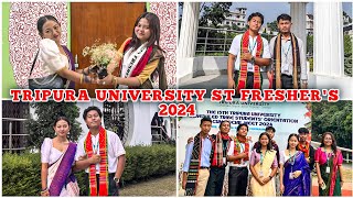 Tripura University St Freshers 2024  official hriday [upl. by Olivette]