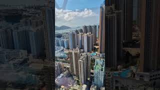 Majestic Hong Kong filmed from the 46th floor of Hotel Cordis in Mong Kok [upl. by Nailil]