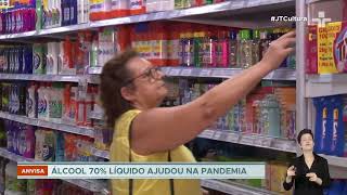 Anvisa determina fim da venda de álcool 70 líquido em supermercados e farmácias até 29 de abril [upl. by Spring865]