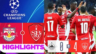 RB Salzburg vs Brest 04 UCL Highlights  salzburg Brest résumé  Stade Brestois Salzburg [upl. by Emmer210]