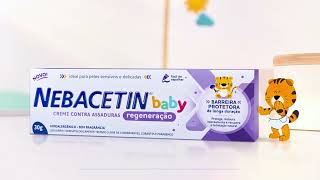 Nebacetin baby Linha completa contra assaduras [upl. by Yenolem]