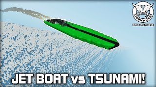 FAST JET BOAT vs TSUNAMI Stormworks Build amp Rescue Gameplay [upl. by Krystin]