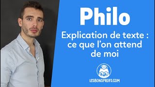 Explication de texte  ce que l’on attend de moi  Philosophie  Terminale  Les Bons Profs [upl. by Karoly87]