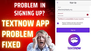 TextNow Sign Up Problem Fix Working Trick  TextNow All Problem Solution [upl. by Aihsemak578]