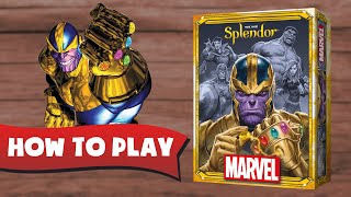 How To Play SPLENDOR MARVEL Review [upl. by Henning277]