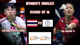 Supanida Katethong vs Lin Hsiang Ti  R16  Badminton PRINCESS SIRIVANNAVARI Thailand Masters 2024 [upl. by Hulton]