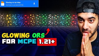 GLOWING ORES Texture Pack For Minecraft PE 121🔥🔥  Glowing Ores For MCPE  Download link [upl. by Otreblada]