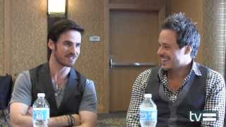 Once Upon a Time Season 3 Colin ODonoghue and Michael RaymondJames Interview [upl. by Bivins764]