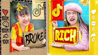 Rich Unpopular Kid Vs Poor Popular Kid  Funny Stories About Baby Doll Family [upl. by Rausch]