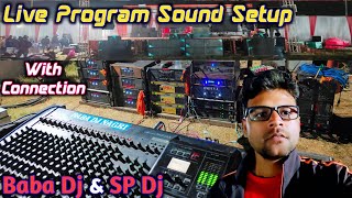 Live Sound Setup  dj connection kaise kare  dj setup testing video djsetup [upl. by Nosloc23]