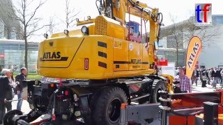 bauma 2016 ATLAS Excavators Made in Germany 11042016 [upl. by Lhok]