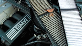 Replacing an 11 YEAR OLD FILTER  BMW Cabin Air Filter DIY [upl. by Jemimah]