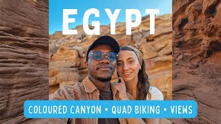 EGYPT TRAVEL VLOG 🇪🇬 coloured canyons  Quad biking with red sea view  Bedouin music [upl. by Aniretak780]