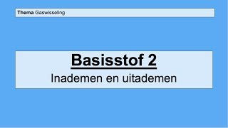 VMBO 4  Gaswisseling  Basisstof 2 Inademen en uitademen [upl. by Efar]