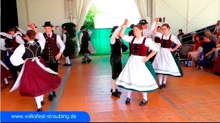 Bayerischer Trachtentanz am Gäubodenfest  Bühne historische Wiesn [upl. by Leavitt]