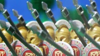 279 BC LEGO Battle of Asculum Greek Pyrrhic Victory over Rome [upl. by Eryn859]