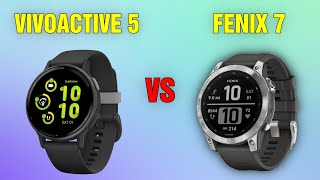 Garmin Vivoactive 5 vs Garmin Fenix 7  Full Specs Compare Smartwatches [upl. by Koal]