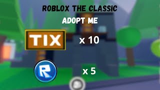 ALL LOCATIONS Roblox The Classic ADOPT ME 10 TIX [upl. by Araf62]