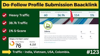 Very Good Do Follow Profile Submission Backlink  76 DR  How to Create Do Follow Backlinks 2024 [upl. by Noremak]