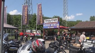 Biker Treff in Hemfurth am Edersee am 5 6 2016 von tubehorst1 [upl. by Atonsah]