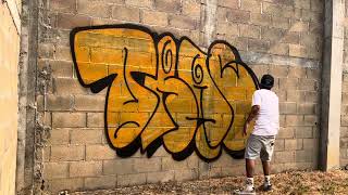 graffiti throwup  TRASO MTA CREW [upl. by Irakuy]