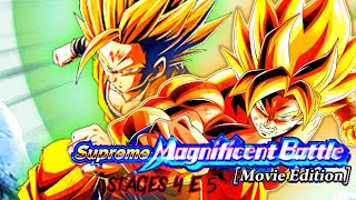 Todas As Missões Supreme Magnificent Battle Stages 4 e 5 DBZ Dokkan Battle [upl. by Grigson]