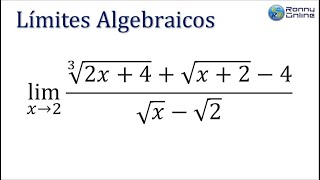 Límite con raíces cúbica y cuadradas  Cambio de variable  Ruffini  GEOGEBRA  MAPLE [upl. by Inahc]