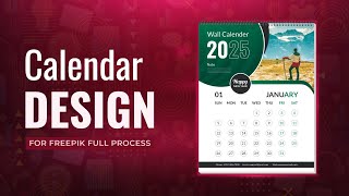 Calendar Design 2025  How to Make Calendar In Illustrator  Bangla Tutorial  Mohammad Sohaib [upl. by Wack233]