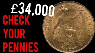 10 Extremely VALUABLE Old Penny Varieties You May Have [upl. by Eilssel76]