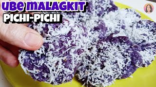 How To Make Ube Malagkit Pichipichi Malagkit RicePichipichiKakaninGlutinous Rice [upl. by Ardnwahs]