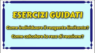 Reagente limitante  La formula salvavita che non ti diranno mai [upl. by Lua]