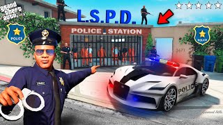 Franklins House is the NEW Police Station In GTA 5 [upl. by Constantia]