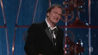 Quentin Tarantino Wins Original Screenplay 2013 Oscars [upl. by Hanfurd]