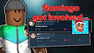 Flamingo amp Denis CALLED OUT GamingWithKev for stealing [upl. by Ajad515]