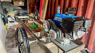 Cyclekart Build Part 4 Fitting Pit Bike Wheels [upl. by Shayne]