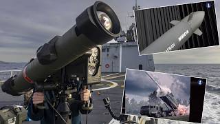 MBDA at Eurosatory AKERON MP for ships FLPT Thundart in coastal defence role and LCM [upl. by Ellinehc]