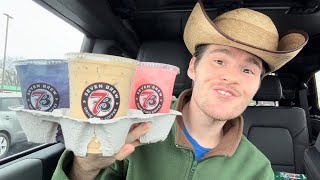 7 Brew Coffee Strawberry Green Tea Sweet amp Salty Breve and Brewberry Energy Review [upl. by Obala]